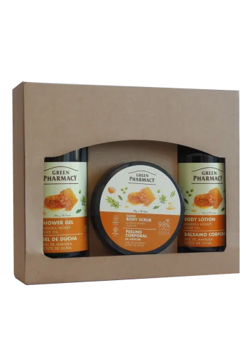 Green Pharmacy Darčekový balíček MANUKA MED A OLIVOVÝ OLEJ 3 ks