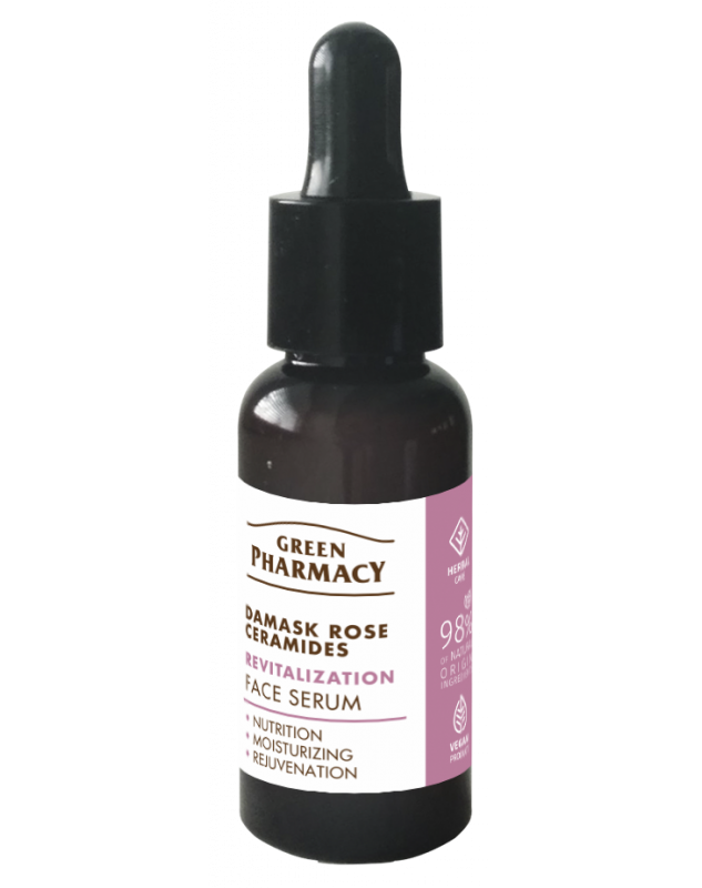 Green Pharmacy Revitalization – pleťové sérum "Damašská růže a ceramidy" 30 ml