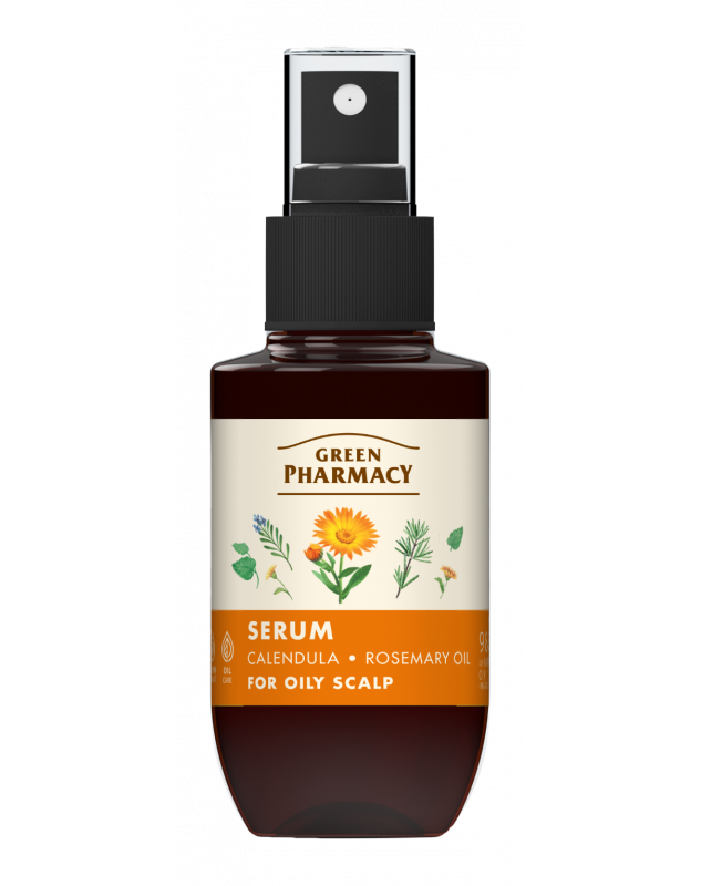Green Pharmacy sérum na mastnou pokožku hlavy 100 ml – Nechtík a rozmarýnový olej