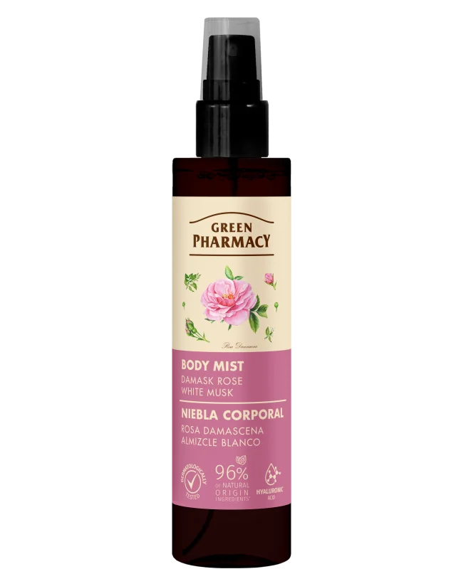 Green Pharmacy Tělová mlha 150 ml - Damašská růže a bílé pižmo