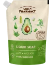 Green Pharmacy Tekuté krémové mýdlo - náhradní náplň zvlhčuje pokožku 460 ml - Aloe vera a avokádo