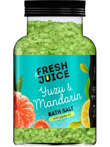 Fresh Juice soľ do kúpeľa - Yuzu & Mandarínka 700 g