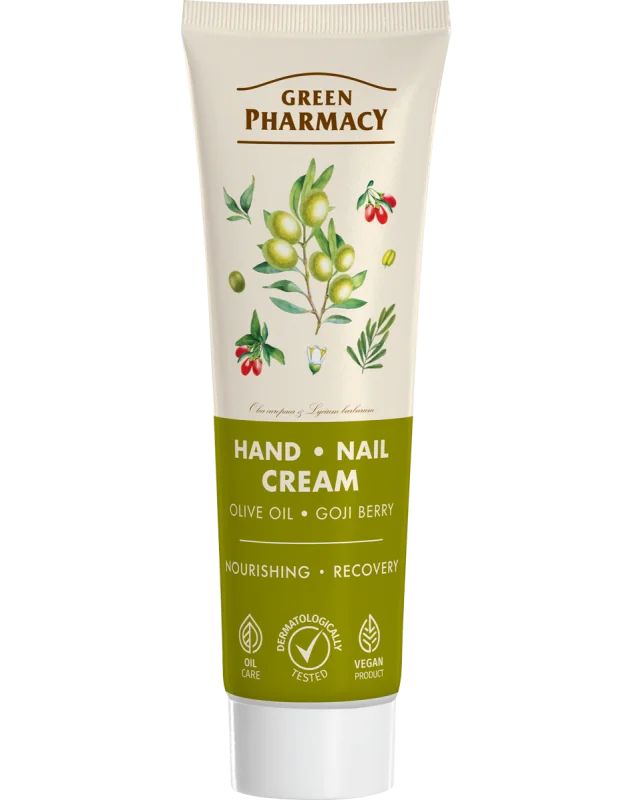 Green Pharmacy krém na ruce a nehty - Olivový olej a goji 100ml