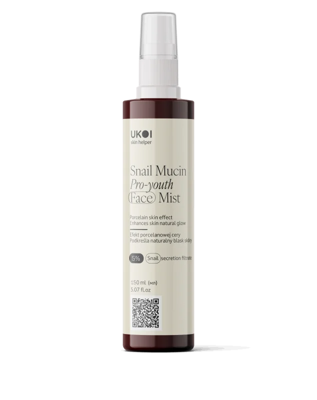 UKOI Snail Mucin Pro-Youth – omlazující pleťová mlha s hlemýždím filtrátem 150 ml