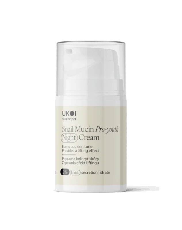 UKOI Snail Mucin Pro-Youth – noční krém s hlemýždím filtrátem 50 ml