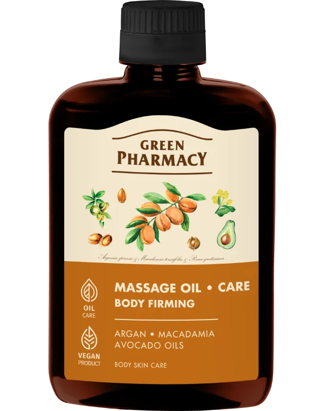 Green Pharmacy masážní olej 200 ml – Zpevňující tělový olej