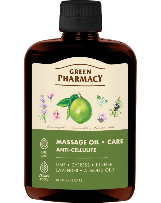Green Pharmacy masážny olej 200 ml - Proti celulitíde