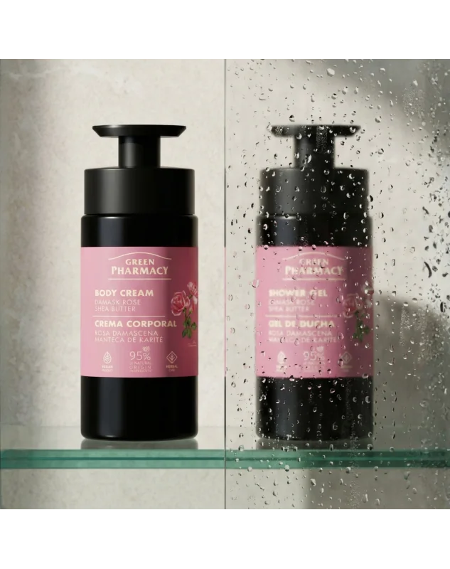 Green Pharmacy tělový krém 739 ml - Damašská růže a bambucké máslo