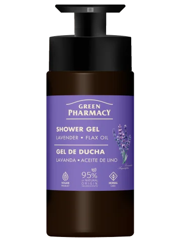 Green Pharmacy sprchový gél 739 ml - Levanduľa a ľanový olej