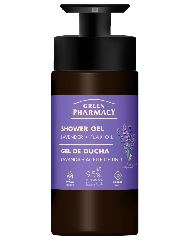 Green Pharmacy sprchový gel 739 ml - Levandule a lněný olej