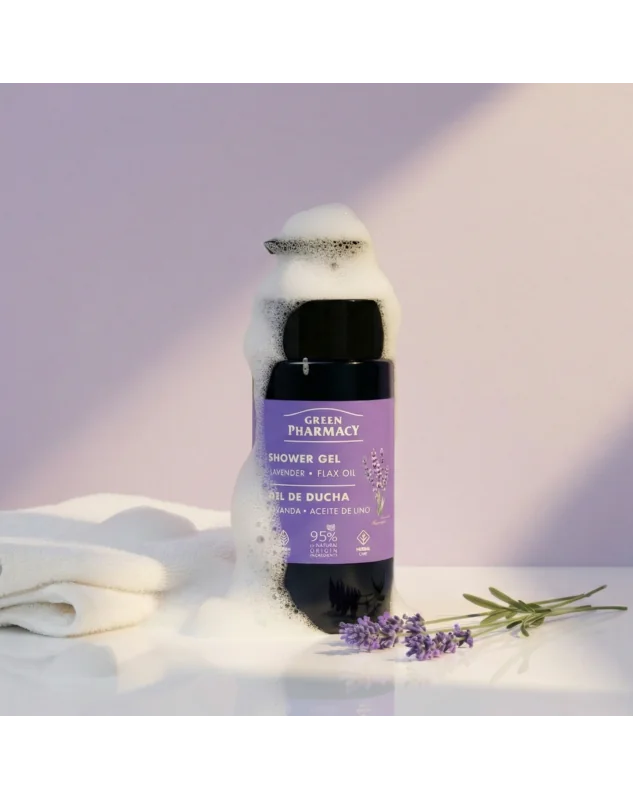 Green Pharmacy sprchový gél 739 ml - Levanduľa a ľanový olej