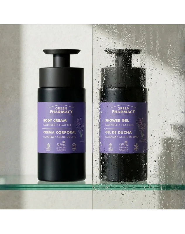 Green Pharmacy sprchový gél 739 ml - Levanduľa a ľanový olej