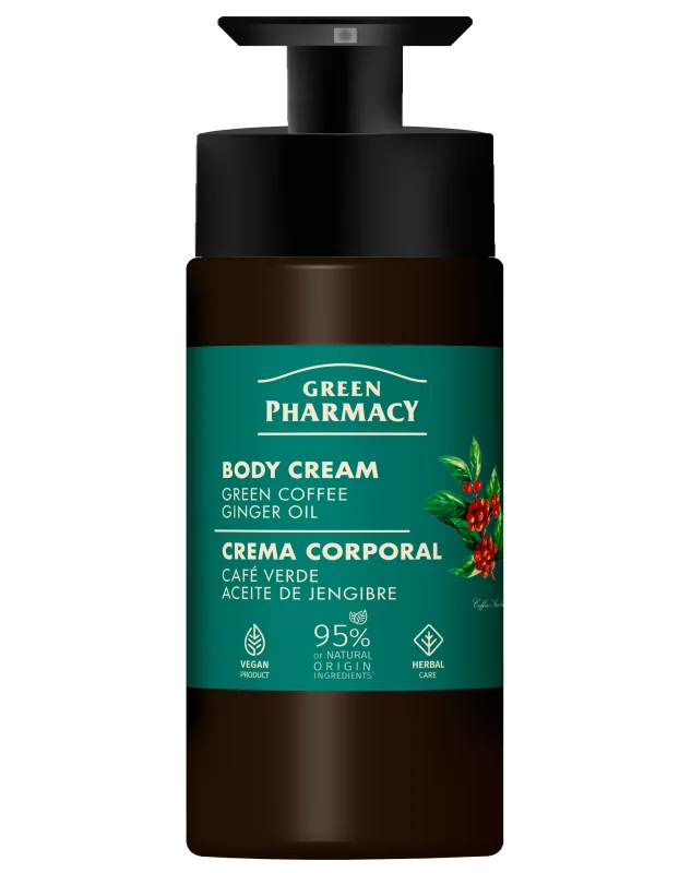 Green Pharmacy tělový krém 739 ml - Zelená káva a zázvorový olej