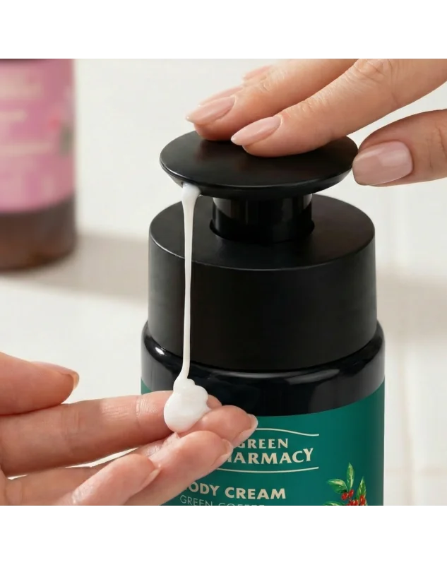 Green Pharmacy tělový krém 739 ml - Zelená káva a zázvorový olej