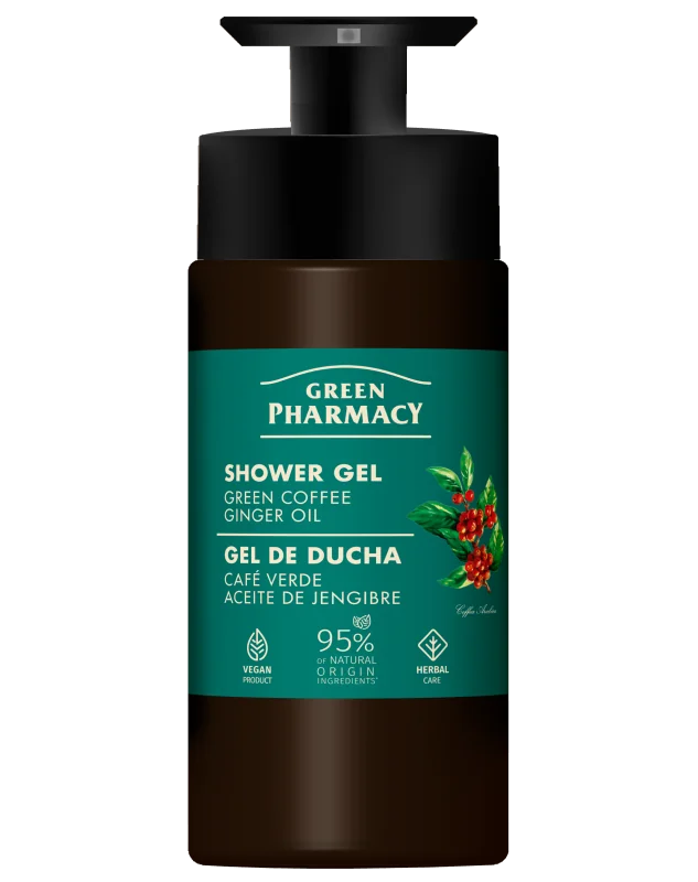 Green Pharmacy sprchový gél 739 ml - Zelená káva a zázvorový olej