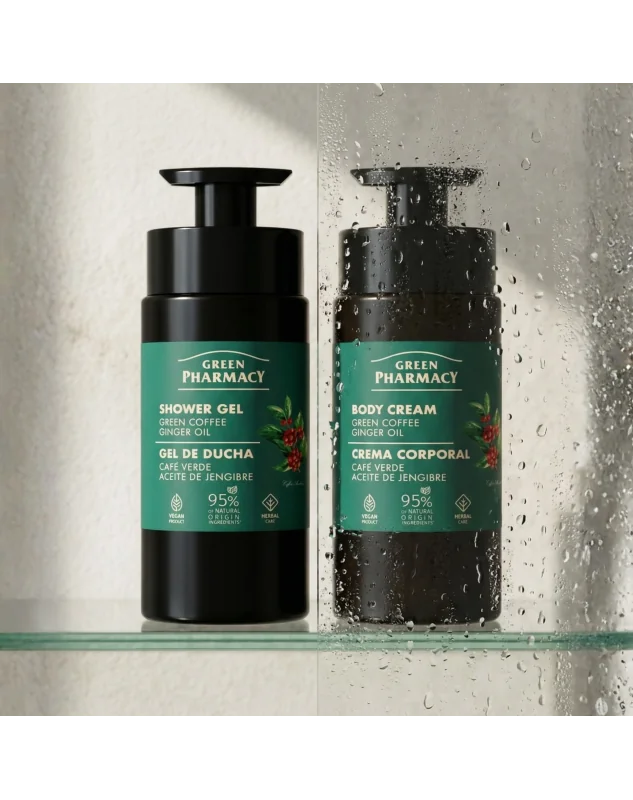 Green Pharmacy sprchový gél 739 ml - Zelená káva a zázvorový olej