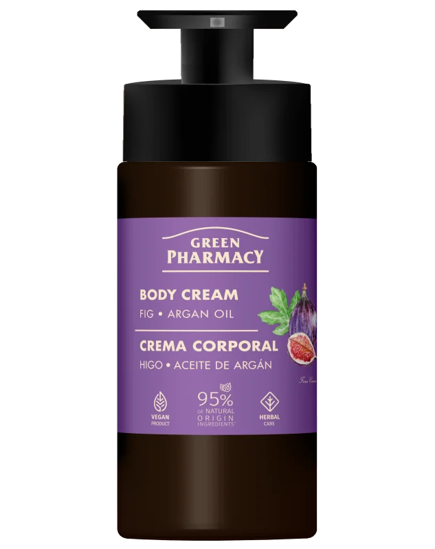 Green Pharmacy telový krém 739 ml - Figa a arganový olej
