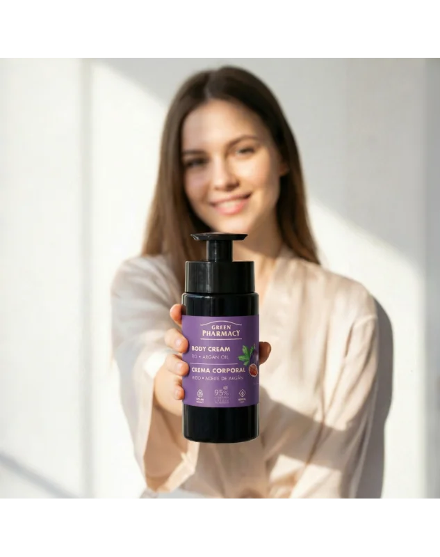 Green Pharmacy telový krém 739 ml - Figa a arganový olej