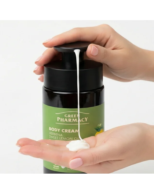 Green Pharmacy tělový krém 739 ml - Verbena a sladký citrónový olej