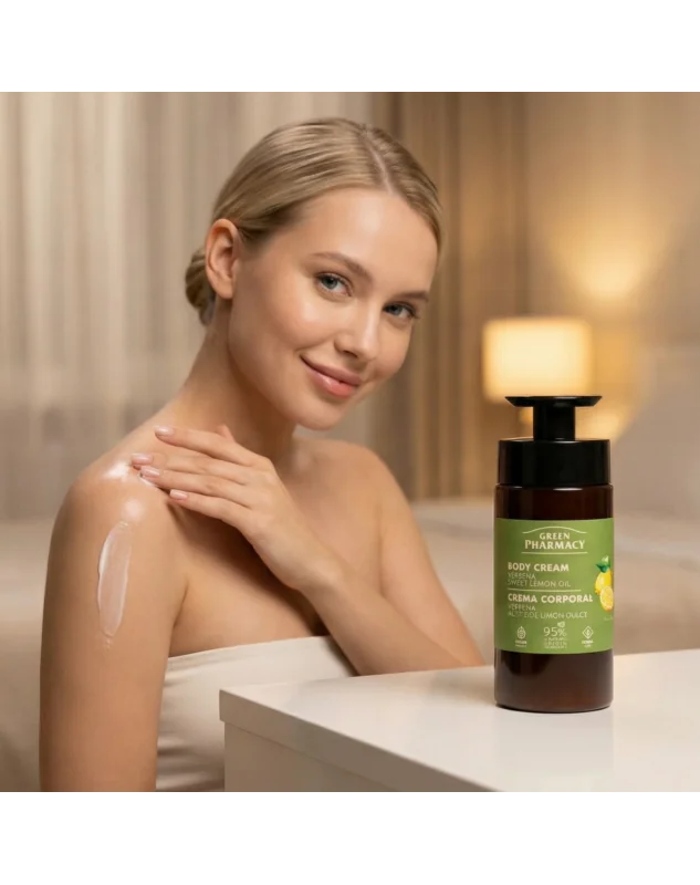 Green Pharmacy tělový krém 739 ml - Verbena a sladký citrónový olej