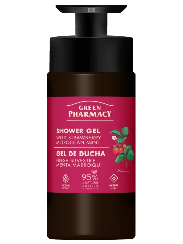 Green Pharmacy sprchový gél 739 ml - Lesná jahoda a marocká mäta
