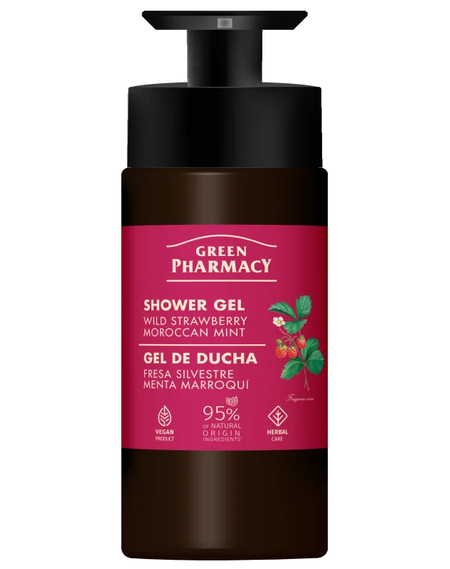 Green Pharmacy sprchový gél 739 ml - Lesná jahoda a marocká mäta