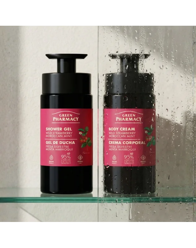 Green Pharmacy sprchový gel 739 ml - Lesní jahoda a marocká máta