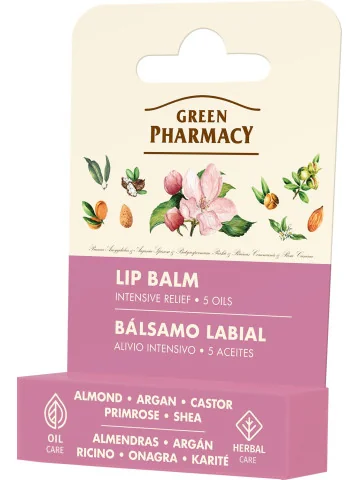 Green Pharmacy balzam na pery pre intenzívnu úľavu 3,6 g