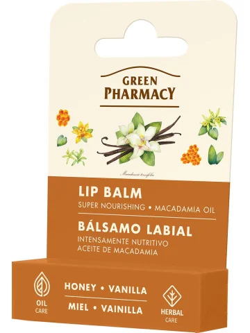 Green Pharmacy - výživný balzam na pery Med a vanilka 3,6 g