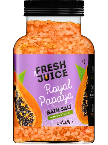 Fresh Juice soľ do kúpeľa 700 g - Royal Papája
