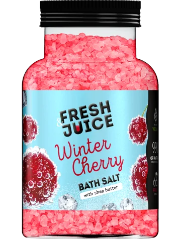 Fresh Juice soľ do kúpeľa 700 g - Zimná čerešňa