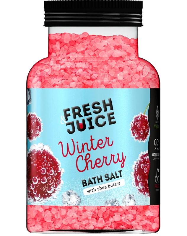 Fresh Juice soľ do kúpeľa 700 g - Zimná čerešňa