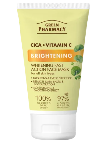 Green Pharmacy CICA+ Vitamin C Rozjasňující pleťová maska s rychlým účinkem 50 ml