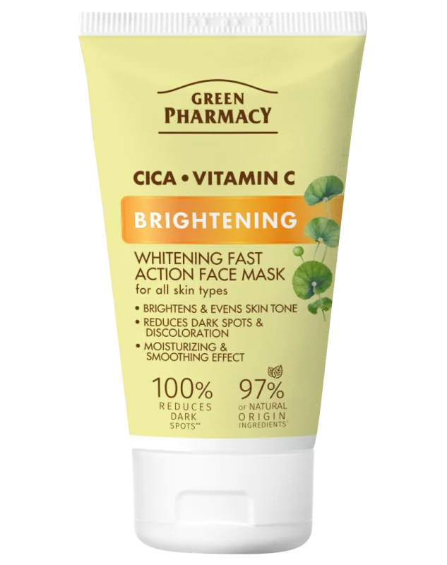 Green Pharmacy CICA+ Vitamin C Rozjasňující pleťová maska s rychlým účinkem 50 ml