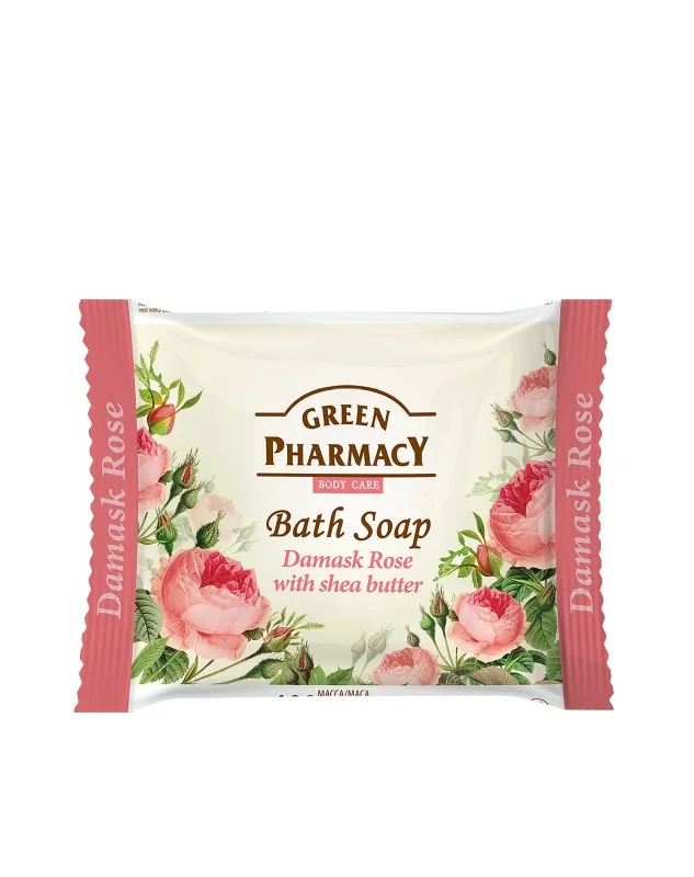 Green Pharmacy toaletní mýdlo s damaškovou růží a bambuckým máslem 100g
