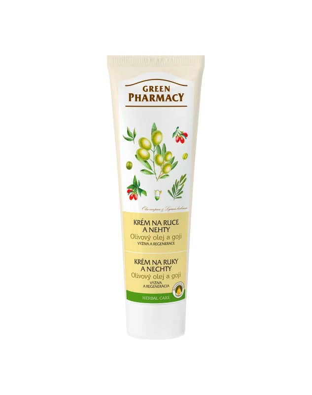 Green Pharmacy krém na ruce a nehty - Olivový olej a goji 100ml