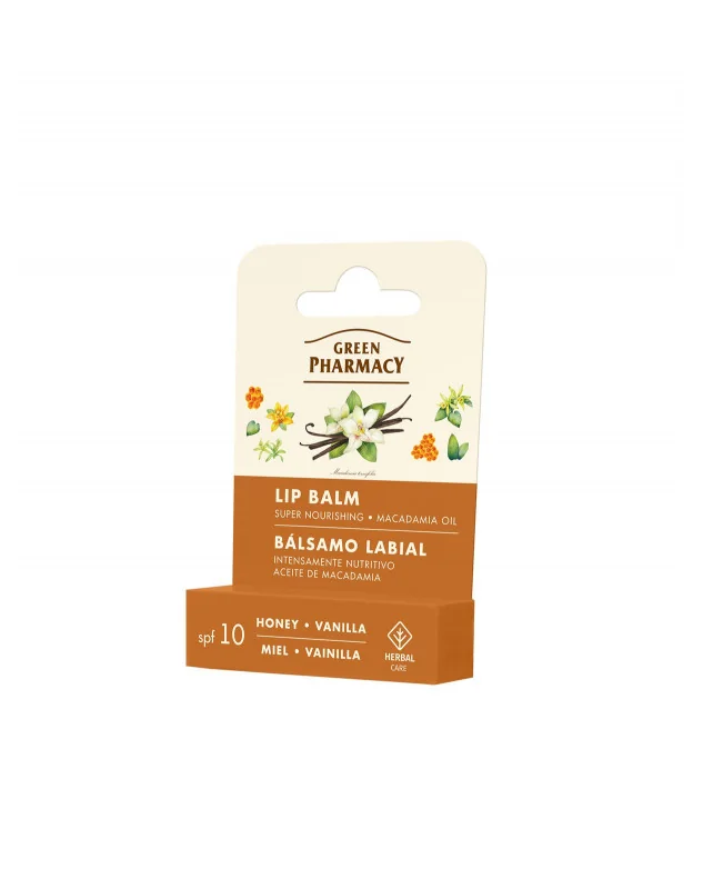 Green Pharmacy výživný balzam na pery med a vanilka 3,6g